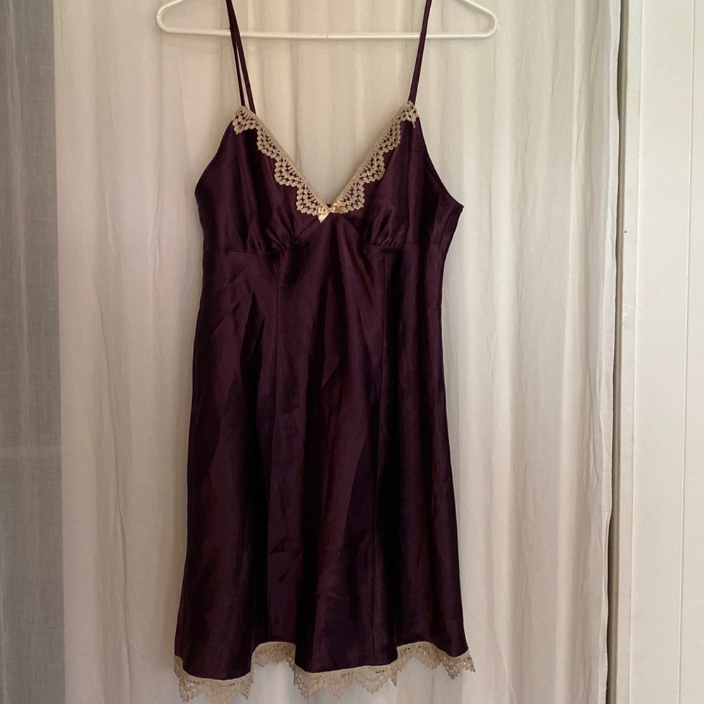 Satin and lace nightie